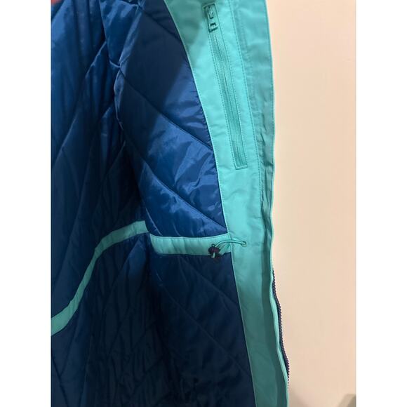 Lands End Sz 18 XL long seafoam teal winter long parka coat euc - Picture 6 of 16
